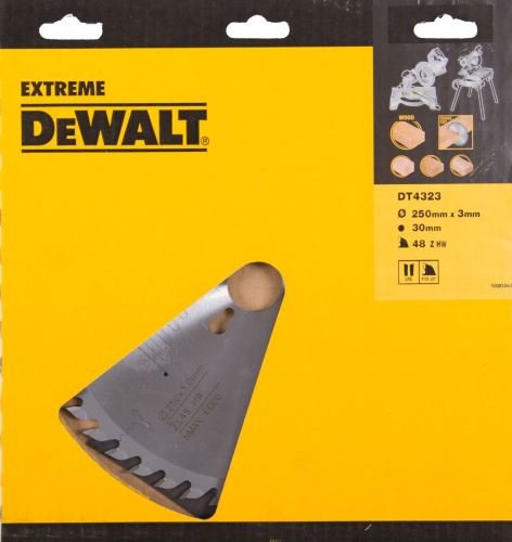 DeWALT pílový kotúč ATB 10° 250 x 30 mm 48 zubov DT4323