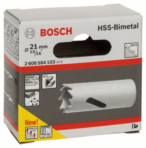 BOSCH Dierovka HSS-bimetal pre štandardný adaptér 21 mm, 13/16" 2608584103