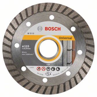 BOSCH Diamantový deliaci kotúč Standard for Universal Turbo 125 x 22,23 x 2 x 10 mm (10 ks) 2608603250