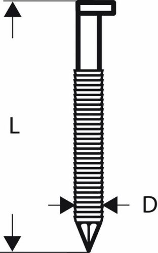 BOSCH Klince s hlavou tvaru D v páse SN34DK 90R 3,1 mm, 90 mm, bez povrchovej úpravy, drážkovaný (2500 ks) 2608200018