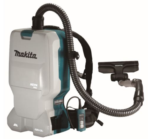 MAKITA Aku vysávač chrbtový Li-ion LXT 2x18V, bez aku DVC660Z