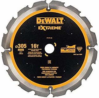 DeWALT Pílový kotúč pre cementovláknité a laminátové dosky, 305 x 30 mm, 16 zubov DT1475