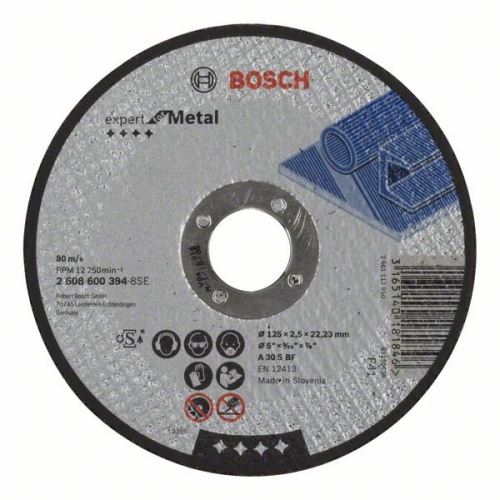 BOSCH Deliaci kotúč rovný A30SBF, 150 mm, 2,5 mm 2608600382