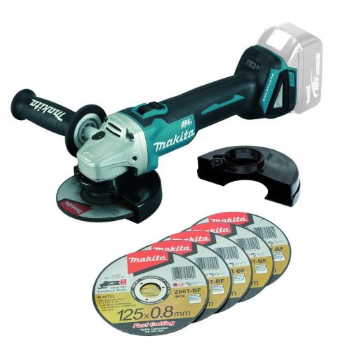 Makita Aku uhlová brúska 125mm Li-ion LXT 18V, bez aku DGA504ZX1