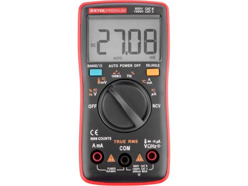 Extol Premium Automatický digitálny multimeter s teplomerom 8831254