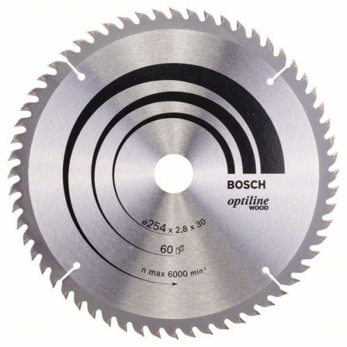 BOSCH Pílový kotúč Optiline Wood 216 x 30 x 2,8 mm, 48 2608640641