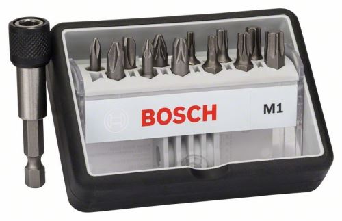 BOSCH (12+1)dielna sada skrutkovacích bitov Robust Line, M Extra-Hart 25 mm, (12+1)dielna sada 2607002563