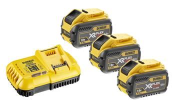 DeWALT 18/54V 3x 9,0 Ah FLEXVOLT akumulátor + nabíjačka DCB118X3