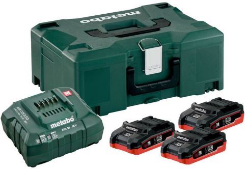 METABO Základná súprava 3x LiHD 4,0 Ah + METALOC - 685133000