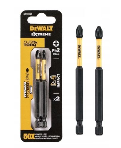 DeWALT Súprava bitov PH2, 85 mm (2 ks) DT70567T