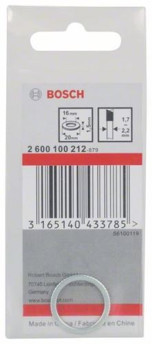 BOSCH Redukčný krúžok pre pílové kotúče 20 x 16 x 1,5 mm 2600100212