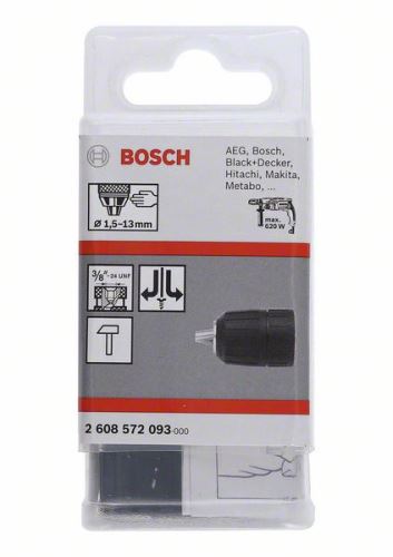 BOSCH Rýchloupínacie skľučovadlá do 13 mm 1,5-13 mm, 3/8" – 24 2608572093