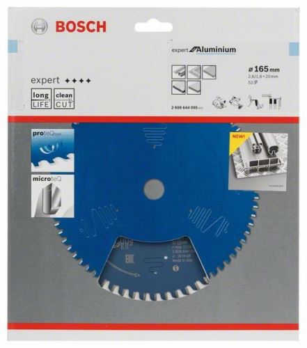 BOSCH Pílový kotúč Expert for Aluminium 165 x 20 x 2,6 mm, 52 2608644095