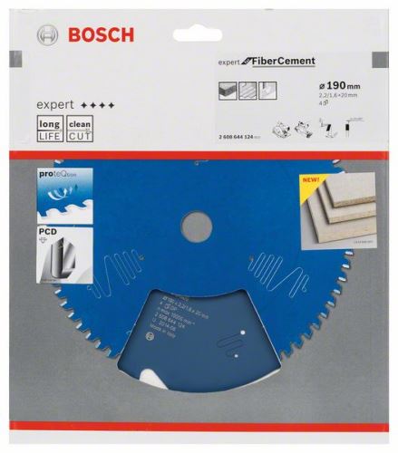 BOSCH Pílový kotúč Expert for Fibre Cement 190 x 20 x 2,2 mm, 4 2608644124