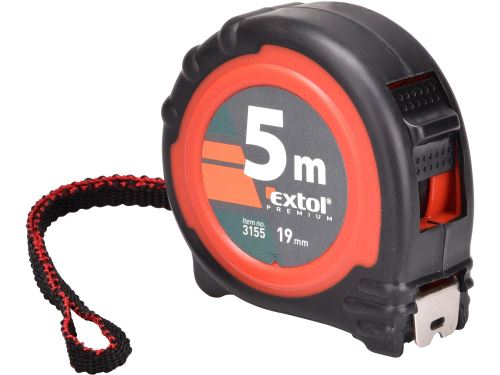 EXTOL PREMIUM Meter zvinovací, 5m, š. 19mm