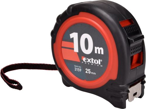 EXTOL PREMIUM Meter zvinovací, 10m, š. 25mm