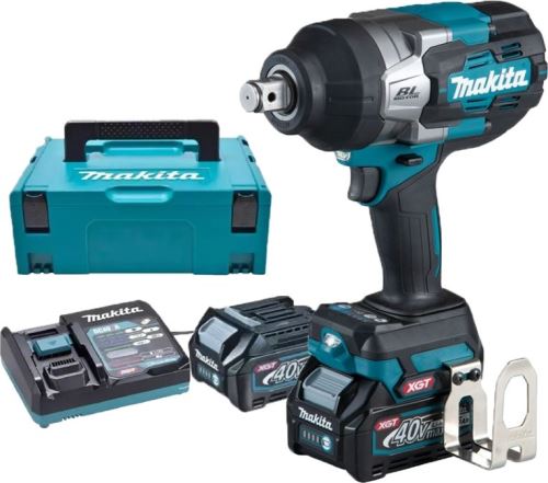 Makita Aku rázový uťahovač 3/4" Li-ion XGT 40V/4,0Ah, Makpac TW001GM201