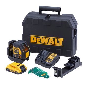 DeWALT Krížový laser so zeleným lúčom, 2Ah batéria DCLE34021D1