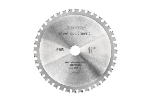 Metabo Pílový kotúč Steel cut classic Z40 FZFA/FZFA 4°