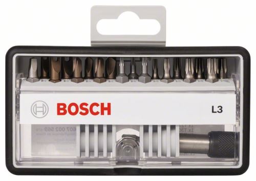 BOSCH (18+1)dielna sada skrutkovacích bitov Robust Line, L Extra-Hart 25 mm, (18+1)dielna sada 2607002567