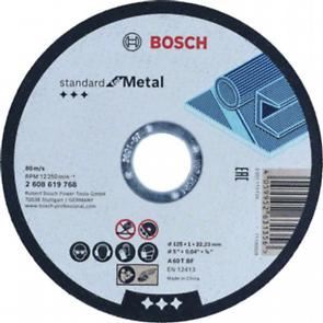 BOSCH Rezací kotúč Standard for Metal 125 x 1 x 22,23 mm, rovný 2608619768