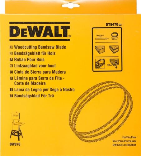 DeWALT Pílový pás na drevo a plasty, vyrezávací, šírka 4 mm DT8470