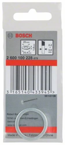 BOSCH Redukčný krúžok pre pílové kotúče 25,4 x 20 x 1,8 mm 2600100228