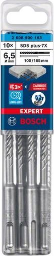 BOSCH EXPERT vrták SDS plus-7X, 6,5x100x165 10ks 2608900163