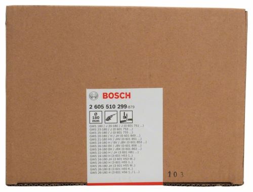 BOSCH Ochranný kryt na delenie 180 mm, s kódovaním 2605510299