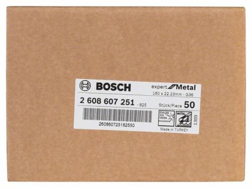 BOSCH Fíbrový brúsny kotúč R444, Expert for Metal D = 180 mm; K = 24 2608605484