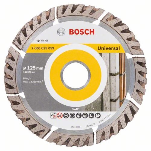 BOSCH Diamantový deliaci kotúč Standard for Universal 125 × 22,23 125x22.23x2x10 2608615059