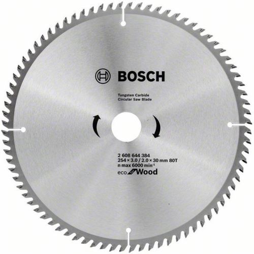 BOSCH Pílový kotúč Eco for Wood 254x3.0/2.0x30 80T 2608644384