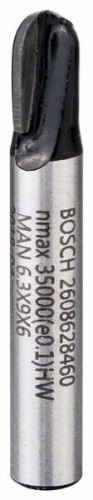 BOSCH Žliabkovacia fréza; stopka 6 mm 2608628460