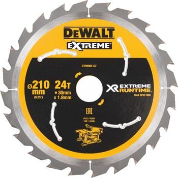 DeWALT Pílový kotúč (ideálny pre píly FLEXVOLT), 210 x 30 mm, 24 zubov DT99565