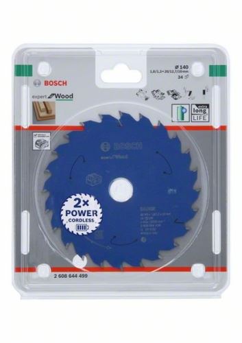 BOSCH Pílový kotúč pre aku píly; Expert for Wood 140x20x1,8/1,3x24T 2608644499