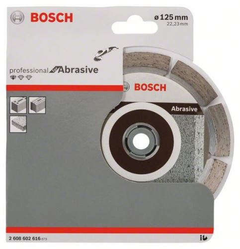 BOSCH Diamantový deliaci kotúč Standard for Abrasive 125 x 22,23 x 6 x 7 mm 2608602616