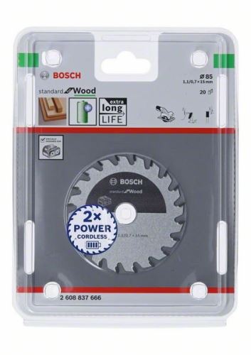 BOSCH Pílový kotúč pre aku píly 2608837666