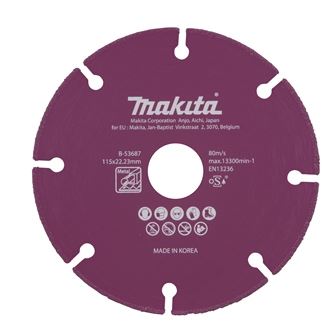 MAKITA kotúč rezný diamantový 115x1.3x22.23 mm B-53687