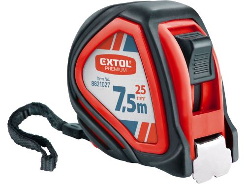 EXTOL PREMIUM Meter zvinovací, 7,5m, š. 25mm