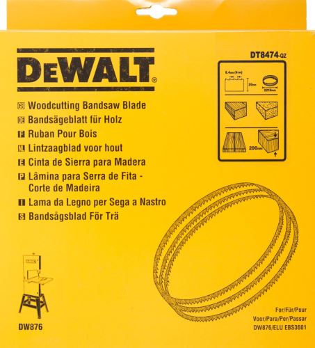 DeWALT Pílový pás na drevo a plasty, priame rezy, šírka 20 mm DT8474