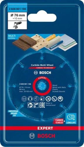 BOSCH EXPERT rezací kotúč Carbide Multi Wheel 76mm 2608901196