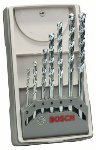 BOSCH 7dielna sada vrtákov do kameňa CYL-1 3; 4; 5; 5.5; 6; 7; 8 mm 2607017035