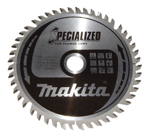 MAKITA kotúč pílový drevo SPECIALIZED 160x2.2x20 mm 48 zubov pre ponorné píly B-32998