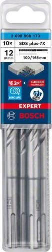 BOSCH EXPERT vrták SDS plus-7X, 12x100x165 10ks 2608900173