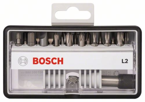 BOSCH (18+1)dielna sada skrutkovacích bitov Robust Line, L Extra-Hart 25 mm, (18+1)dielna sada 2607002568