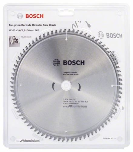 BOSCH Pílový kotúč Eco for Aluminium 250x3.0/2.2x30 80T 2608644393