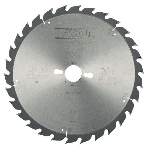 DeWALT pílový kotúč ATB 20° 250 x 30 mm, 30 zubov, univerzálny rez DT4226