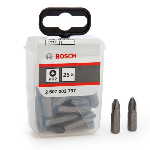 BOSCH Súprava bitov ExH PH2 25 mm, 25 ks, Tic Tac 2607002797