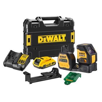 DeWALT zelený krížový laser DCE088D1G18