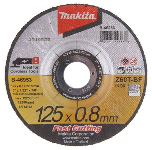 MAKITA kotúč rezný nerez 115x0.8x22 mm B-46947